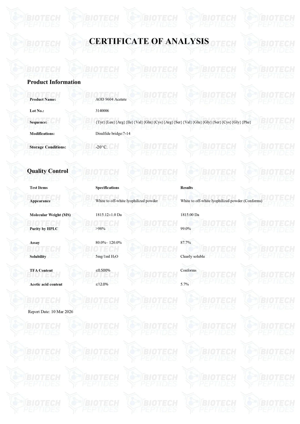 (🔥Fat loss) AOD 9604 (5mg) -10 Vials