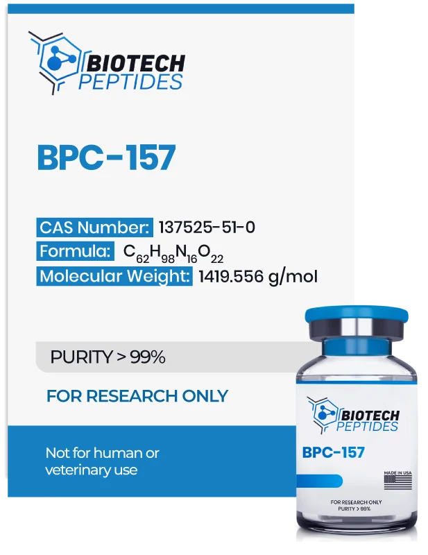 （💪Repair + Anti-inflammatory + Tissue Regeneration） BPC-157 (5mg) - Biotech Peptides